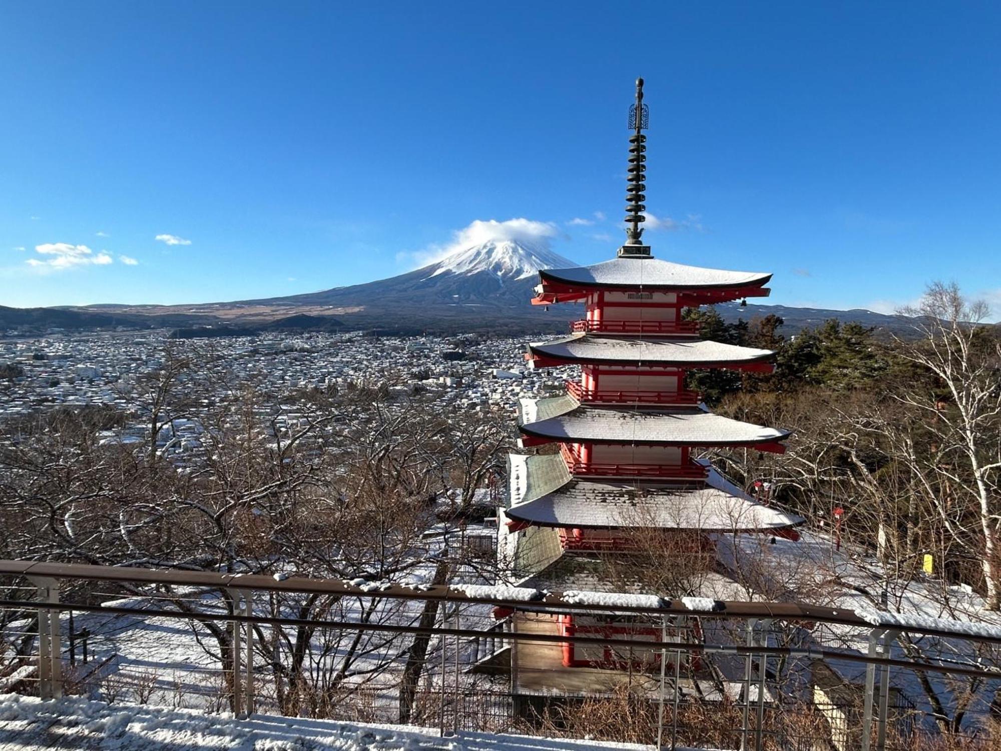 Guest House Fuji No Yado Akebono Building A - Vacation Stay 74316V Fujiyoshida Extérieur photo